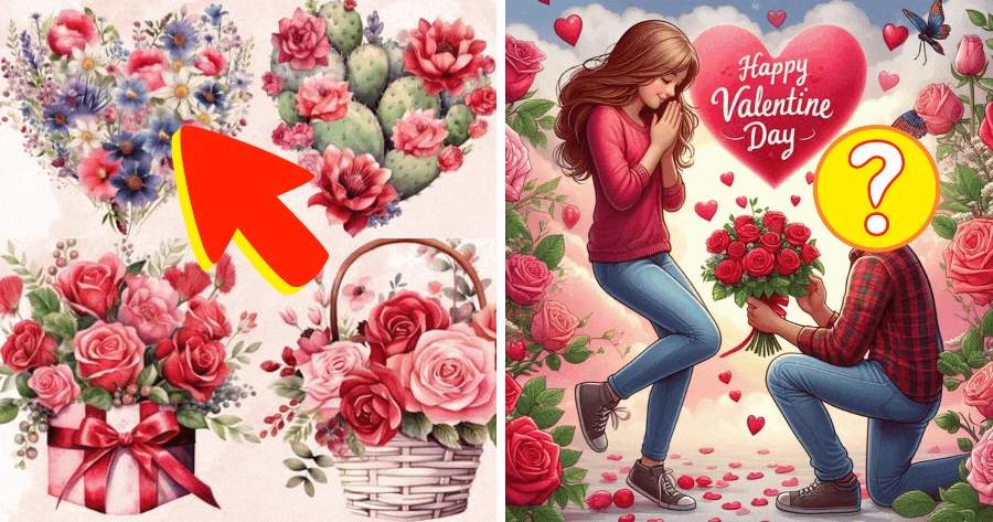 Choose A Bouquet In 3 Seconds To Test Who You Will Spend Valentine's Day With?